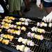 Swordfish skewers are placed on the grill at the Real Seafood Company tent during the Taste of Ann Arbor on Sunday, June 2. Daniel Brenner I AnnArbor.com